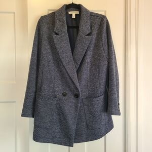 Addition Elle Blue Textured Blazer